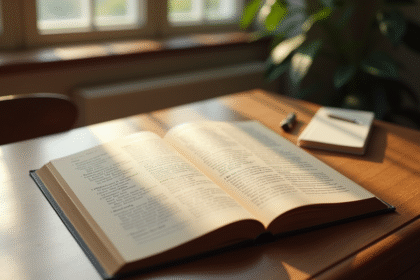 Livre de code civil français ouvert sur un bureau